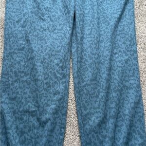 Prana Teal Leopard Pattern Pants